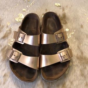 Rose gold Birkenstock